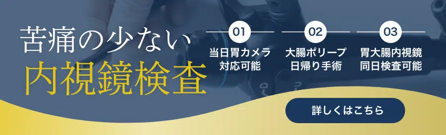 苦痛の少ない内視鏡検査